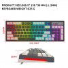  new thin film game keyboard RGB backlight two-color injection keycap gray white color matching 2.4G wireless keyboard
