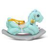 Children's music little horse rocking horse thickening plastic large baby rocking chair car one year old gift toys