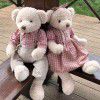 New couple magnet teddy bear plush toy doll wedding press doll wedding gift