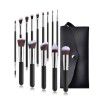 Manufacturers wholesale 14 cosmetic brush sets, spot fiber hair, gradual eyelash, eye shadow brush, color makeup, beauty tools