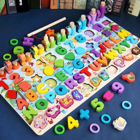 Children's toys digital puzzle building blocks early education intelligence development brain use 1-2 and a half years old 3 boys and girls baby