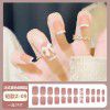Ice through Camellia water diamond nail patch net red nail patch medium long detachable wearing nail piece nail enhancement finished product