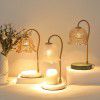 Nordic ins style bedroom bedside lamp melting wax lamp tulip flower melting candle lamp melting candle lamp fragrant glass table lamp