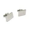 Spot titanium steel RT Cufflinks men's business round stainless steel smooth Cufflinks can be personalized logo