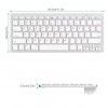 Bluetooth keyboard is suitable for mobile phone tablet IPAD Wireless Keyboard X5 Russian French arabic Thai keyboard