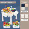 Multi functional building block table 5 boys and girls 3-6 years old 7 children 8 puzzle development large and small particle building block assembly toys