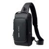 Waterproof men's motorcycle bag password anti-theft chest bag men's bag single shoulder bag sports waist bag leisure multi-functional cross bag