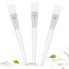 Transparent rod facial mask brush soft hair beauty facial mask tool makeup brush lipstick grinding DIY self-made facial mask brush