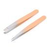 Manufacturer wholesale stainless steel gradient eyebrow clip eyebrow clip tweezers oblique mouth beauty makeup tool set