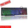 Cross border express Russian 104 luminous keyboard Russian Russian luminous mechanical touch keyboard support generation