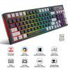 new thin film game keyboard RGB backlight two-color injection keycap gray white color matching 2.4G wireless keyboard