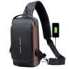 Waterproof men's motorcycle bag password anti-theft chest bag men's bag single shoulder bag sports waist bag leisure multi-functional cross bag