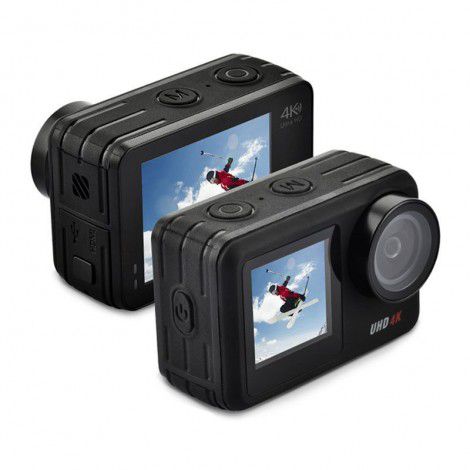 Manufacturer direct sales: real 4k60 frame outdoor sports camera, dual screen naked machine, anti shake diving ski camera, cross-border