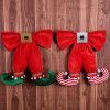 Christmas decorations European and American cute fairy feet bows christmas tree pendant Christmas Holiday Hotel shopping mall decoration