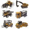 1: 646 new alloy engineering vehicles color single window box egg twist machine toy model cake decoration