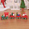 Christmas decorations Christmas wooden train children's kindergarten Holiday Christmas gifts Christmas decorations gifts