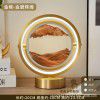 Creative small night lamp quicksand table lamp bedroom bedside lamp golden fashion romantic simple decorative atmosphere lamp