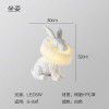 Nordic cartoon rabbit exhibition hall children's room decorative lamp resin creative designer simple bedroom bedside lamp