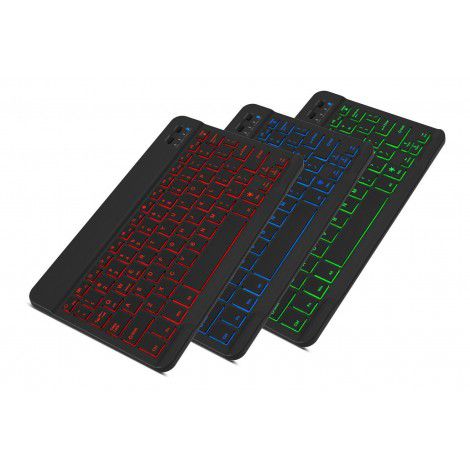 10 inch office tablet, ultra-thin colorful backlight, with running light effect, 78 key Bluetooth Keyboard