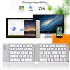 F68 mini folding keyboard mobile phone tablet three system thin keyboard portable wireless keyboard support generation