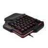 Cross border single handed keyboard RGB mechanical game keypad computer notebook eat chicken lol mobile game keyboard set