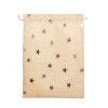 Spot: 30 * 40 large gilded cotton linen christmas bag, European and American Christmas children's gift bag, bundle mouth gift bag