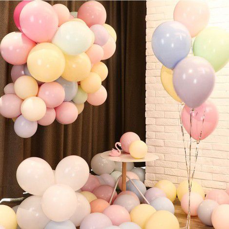 Manufacturer direct selling 10 inch macarone balloons, matte 2.2g creative wedding balloons, holiday decoration balloons wholesale