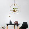 Nordic style small chandelier personalized creative restaurant study bedroom bedside coffee shop clothing shop Internet cafe online Red Chandelier
