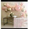 Amazon source: rose gold glitter balloon chain set, birthday party, festive banquet, background wall, atmosphere layout