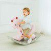 Baby rocking chair baby plastic rocking horse with music large thickened children's toy 1-2 year old Trojan horse