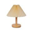 Pleated desk lamp Nordic ins style bedroom bedside lamp bed and Breakfast decoration Nightlight net red light girl dormitory decoration