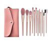 7-12 nude pink makeup brushes, full set of Cangzhou powder brush, eye shadow brush, powder Blusher Brush, makeup mirror, beauty tools