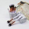 10 marbled makeup brush sets 5 large and 5 small makeup brushes Pu makeup bag beauty tools in stock