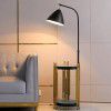 Light luxury ins floor lamp living room bedroom bedside lamp tempered glass tea table sofa vertical Nordic floor lamp