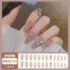 Wearing nails: medium and long-term, 2022 new colorful net red nail stickers, removable nail enhancement products, wearing nails