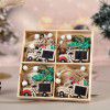 Creative Christmas Day wooden decorative pendant cartoon christmas elk cute doll wooden crafts