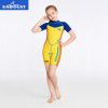  children's diving suit 2mm one-piece girls' long sleeved swimsuit sunscreen snorkeling surfing jellyfish suit