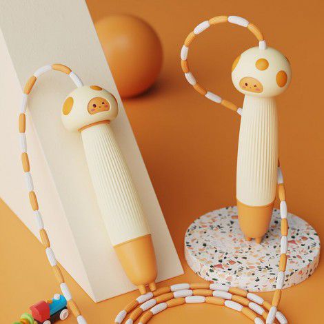 Creative cartoon rope skipping children sand rope skipping children professional training rope skipping pattern bamboo rope skipping