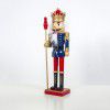 Xibao Christmas decorations: European and American painted wooden walnut soldier decorations, nutcracker dolls, Christmas gifts