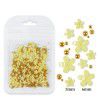 200 nail enhancement five petal flower ornaments, bagged white and pink acrylic flower ornaments, resin flowers with gold and silver beads