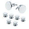 Daili men's Cufflinks French shirt round oil dripping shell Cufflinks sleeve nails set 8 pieces