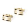 Spot gold stripe smooth brushed metal Cufflinks tie clip set foreign trade Europe and America hot selling CUFFLINK SET