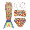 Children's Mermaid swimwear wholesale tail children's bikini suit girl baby swimming clothes can wear fins