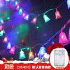 Christmas decorations, festive atmosphere, decoration, hanging decorations, scene arrangement, colorful light strings, trinkets, creative hanging pieces