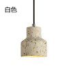Nordic semi transparent cement chandelier creative personality bedside restaurant terrazzo color LED bar personality Chandelier