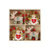 Creative Christmas Day wooden decorative pendant cartoon christmas elk cute doll wooden crafts