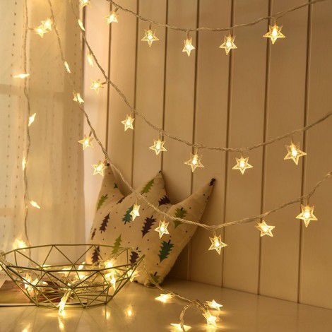Star lights string star lights wedding layout network red light new USB small lights room decoration LED lights wholesale
