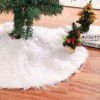 New White Plush Christmas Tree Skirt European and American holiday Christmas tree decorations Tree Skirt site layout supplies