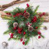 Amazon cross border christmas wreath Festival Christmas tengtiao site layout props wreath decorations door hanging