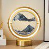 Creative small night lamp quicksand table lamp bedroom bedside lamp golden fashion romantic simple decorative atmosphere lamp